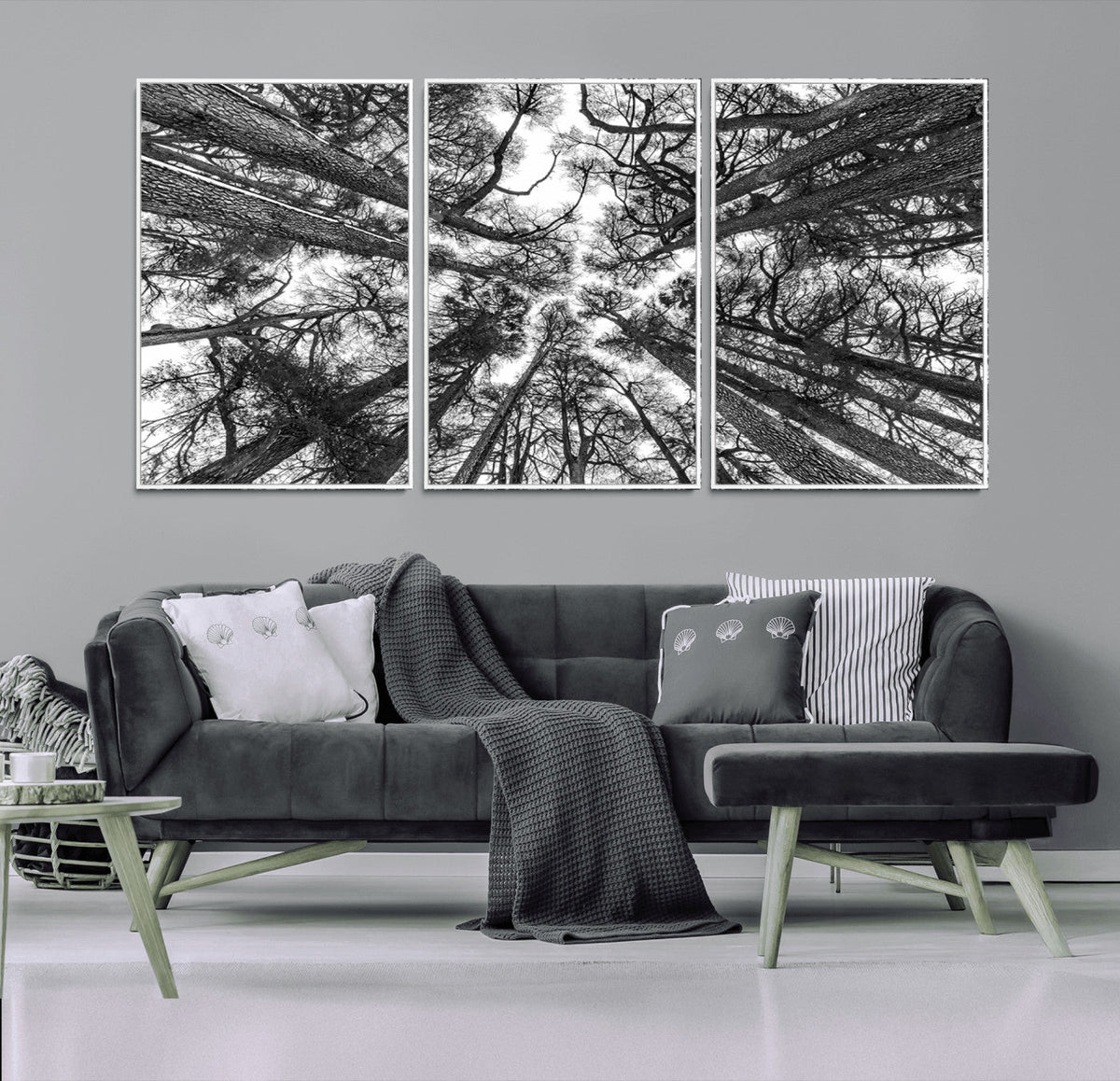 Trees Contemporary Art Canvas Print