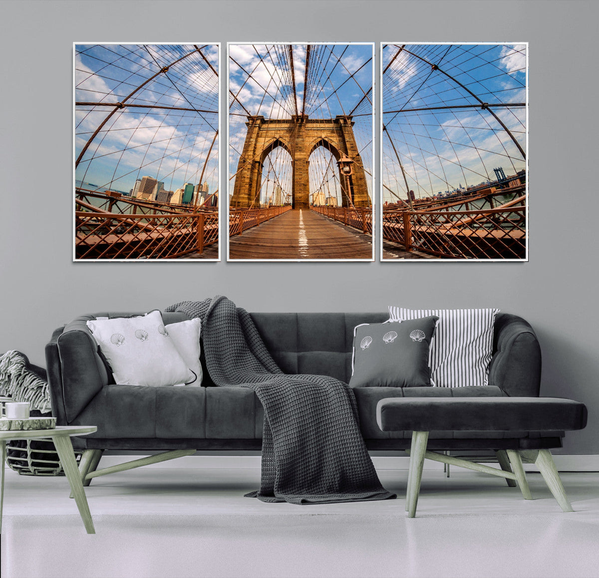 Brooklyn Bridge Manhattan Wall Art Canvas Print