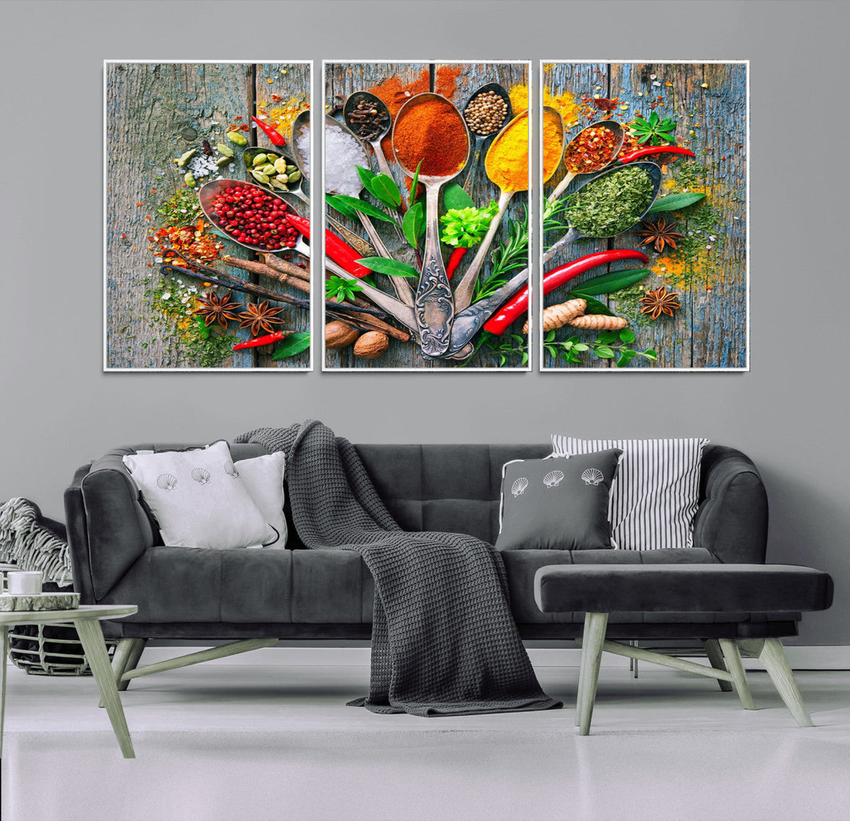Spoonful of Spices Cooking Wall Art Canvas Print - Vibrant