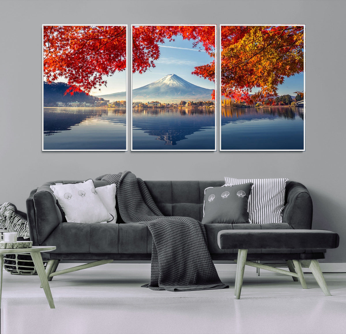 Mount Fuji Canvas Wall Art Japan Autumn Mountain Canvas