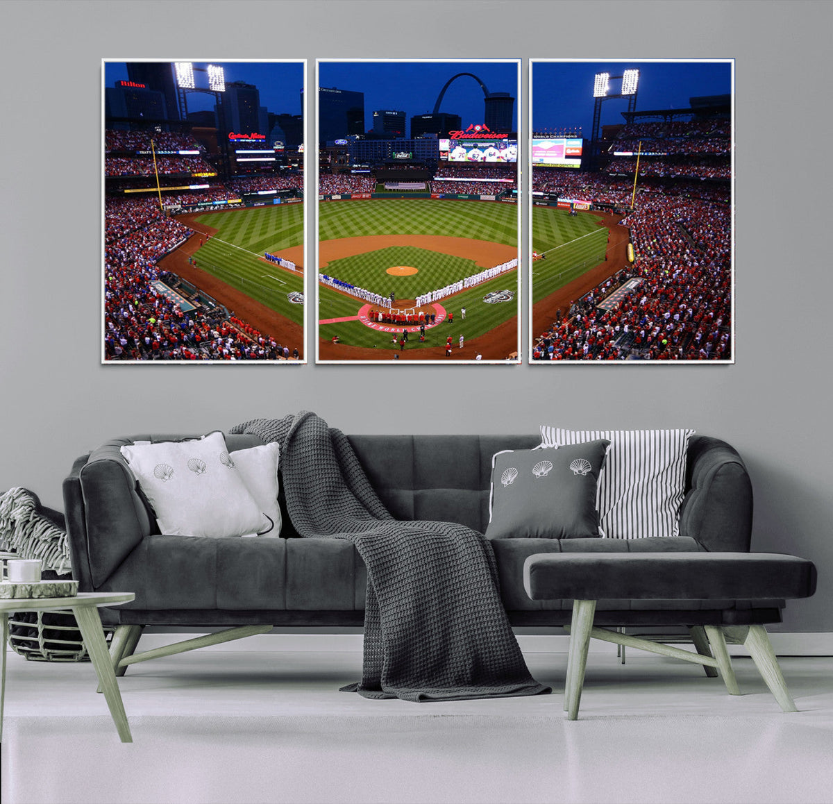 St. Louis Cardinals Baseball Team Print - Busch Stadium Wall