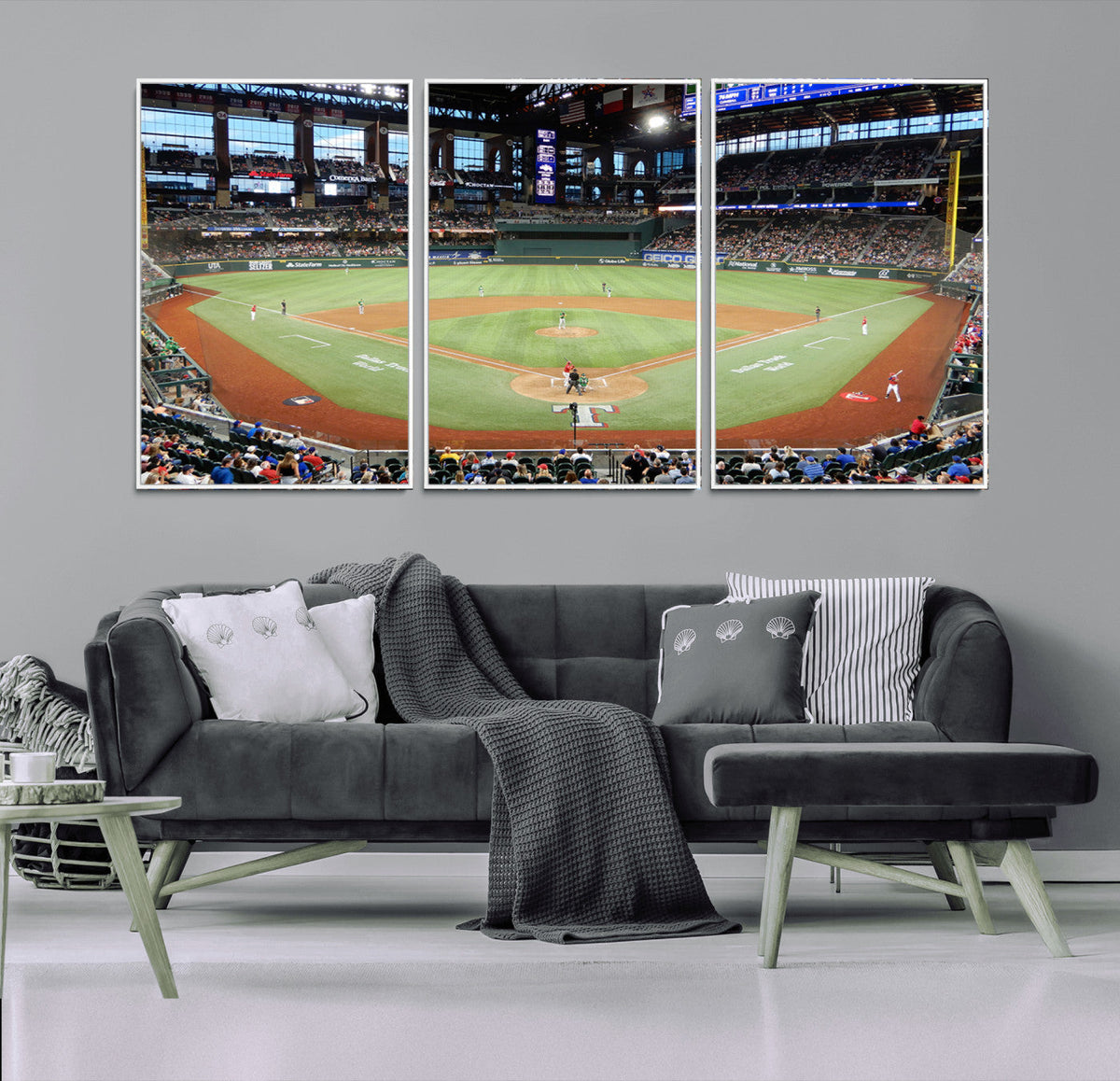 Texas Rangers Baseball Team Print - Arlington Globe Life