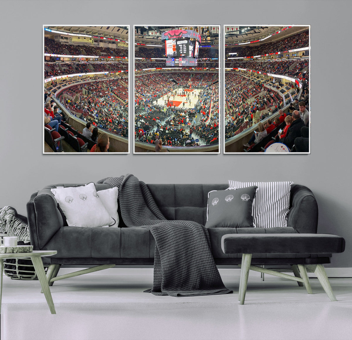 United Center Chicago Bulls Stadium Wall Art Canvas Print