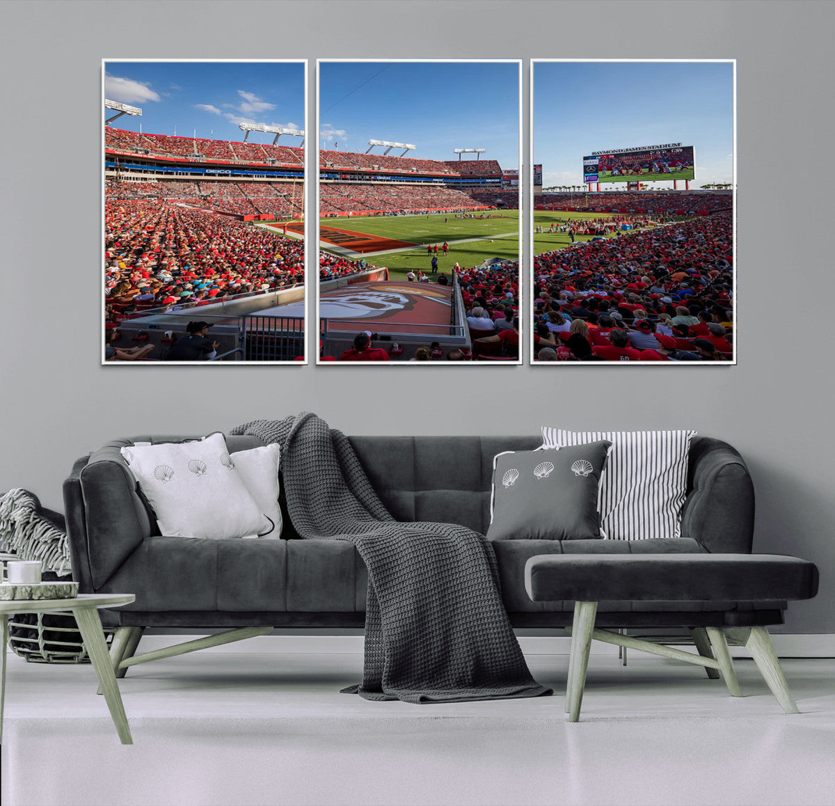 Florida Tampa Raymond James Stadium Wall Art Canvas Print -