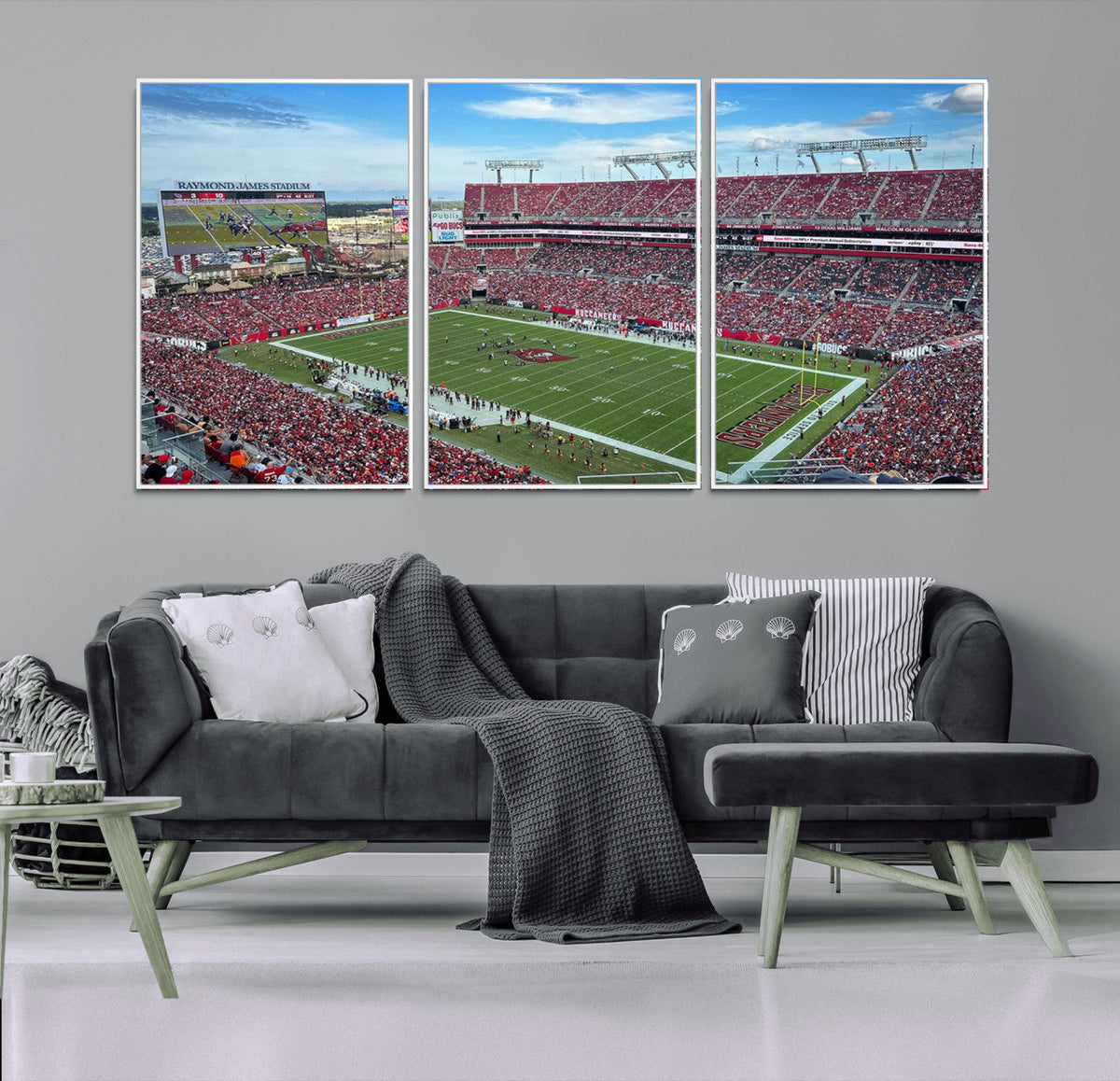Florida Tampa Raymond James Stadium Wall Art Canvas Print -