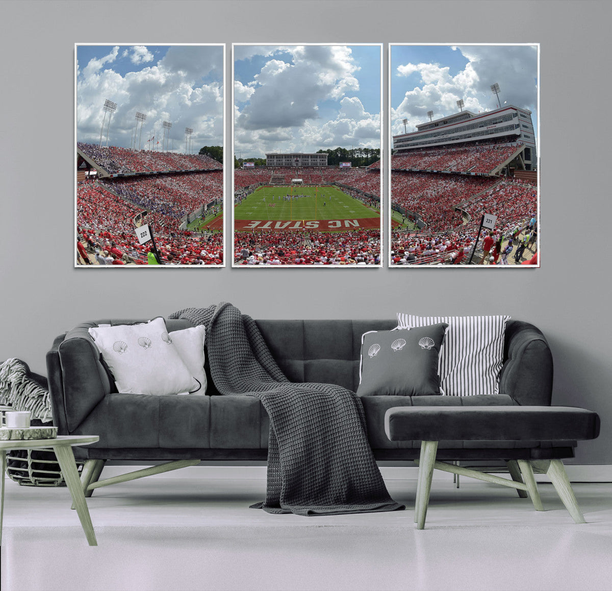 NC State Wolfpack Football Team Print Canvas- Raleigh