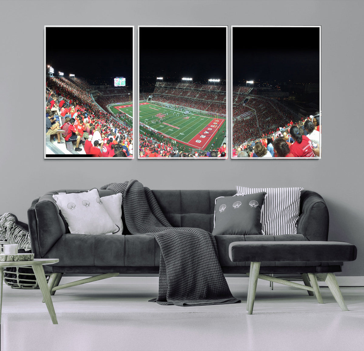 Houston Cougars Football Team Print - Houston TDECU Stadium