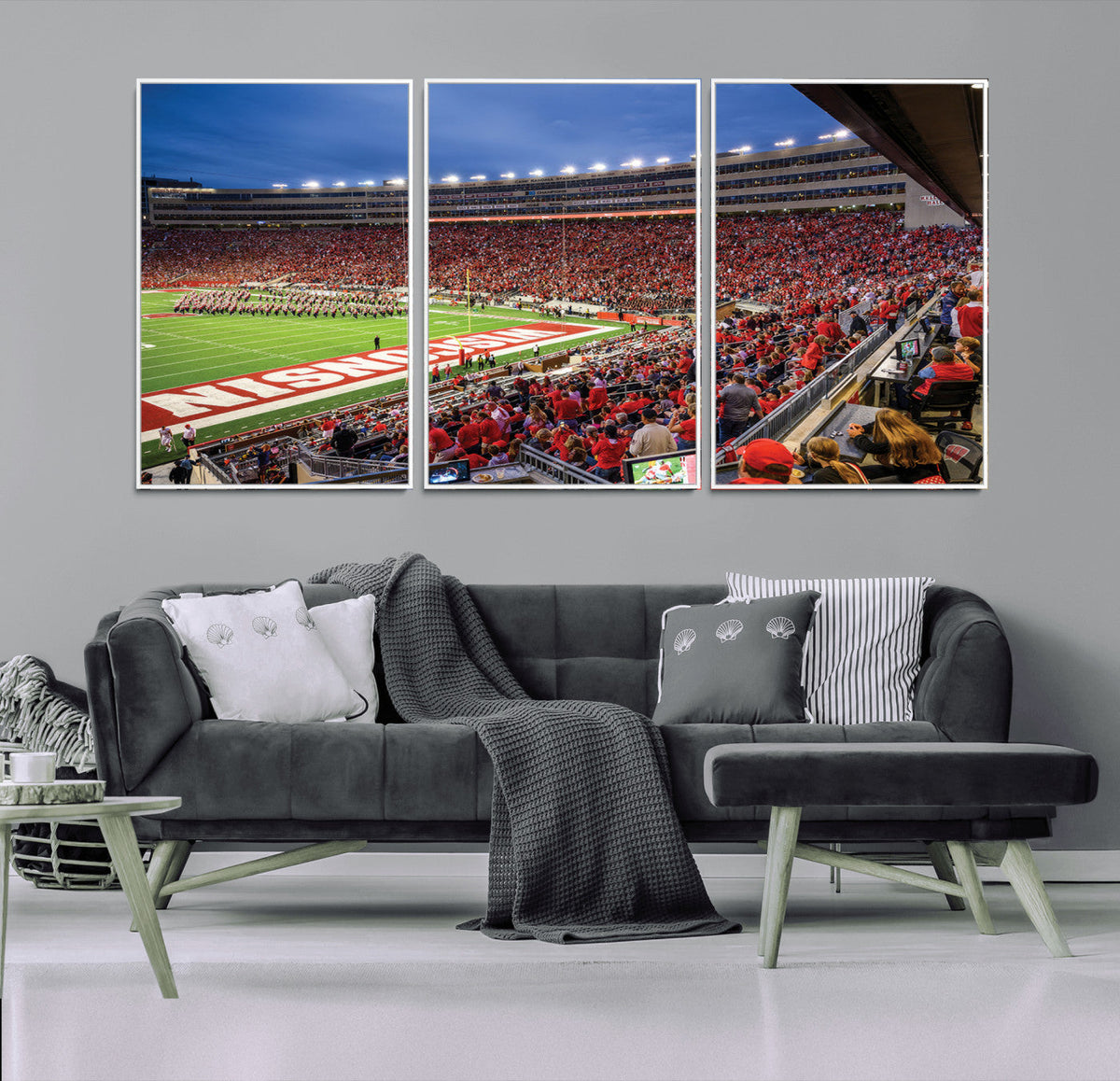 Wisconsin Badgers Football Team Print - Madison Camp Randall