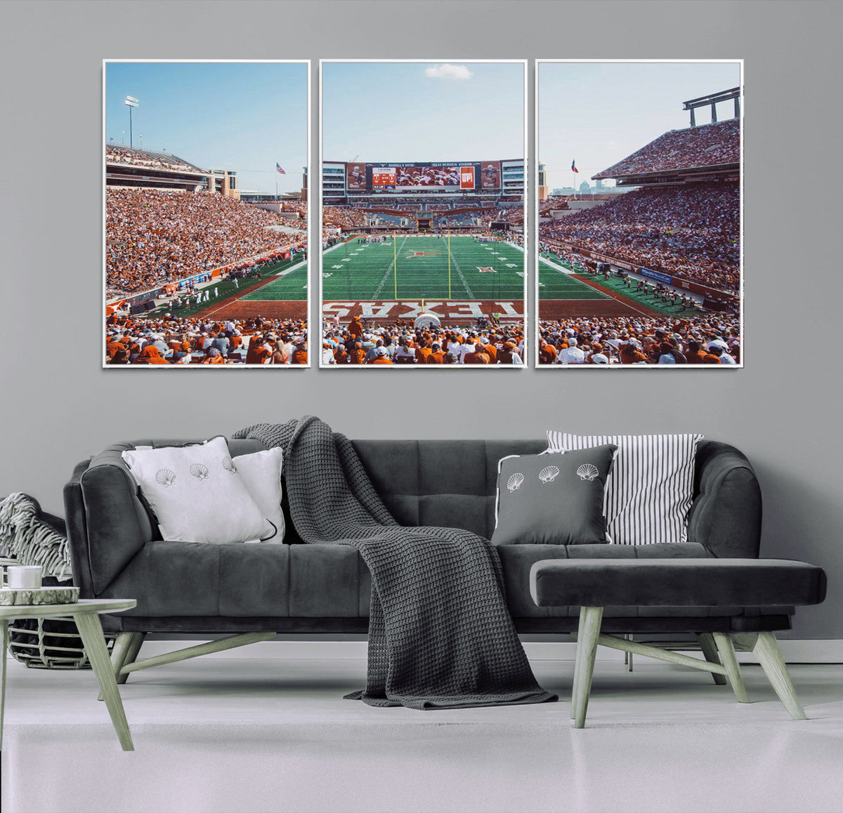 Framed Texas Memorial Stadium Canvas, University of Texas