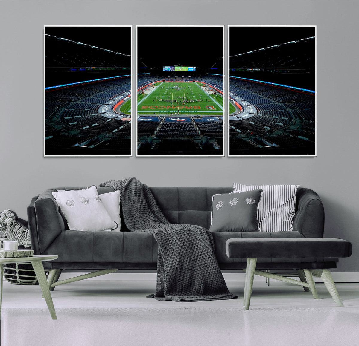 Denver Broncos Football Team Print Canvas- Denver Empower