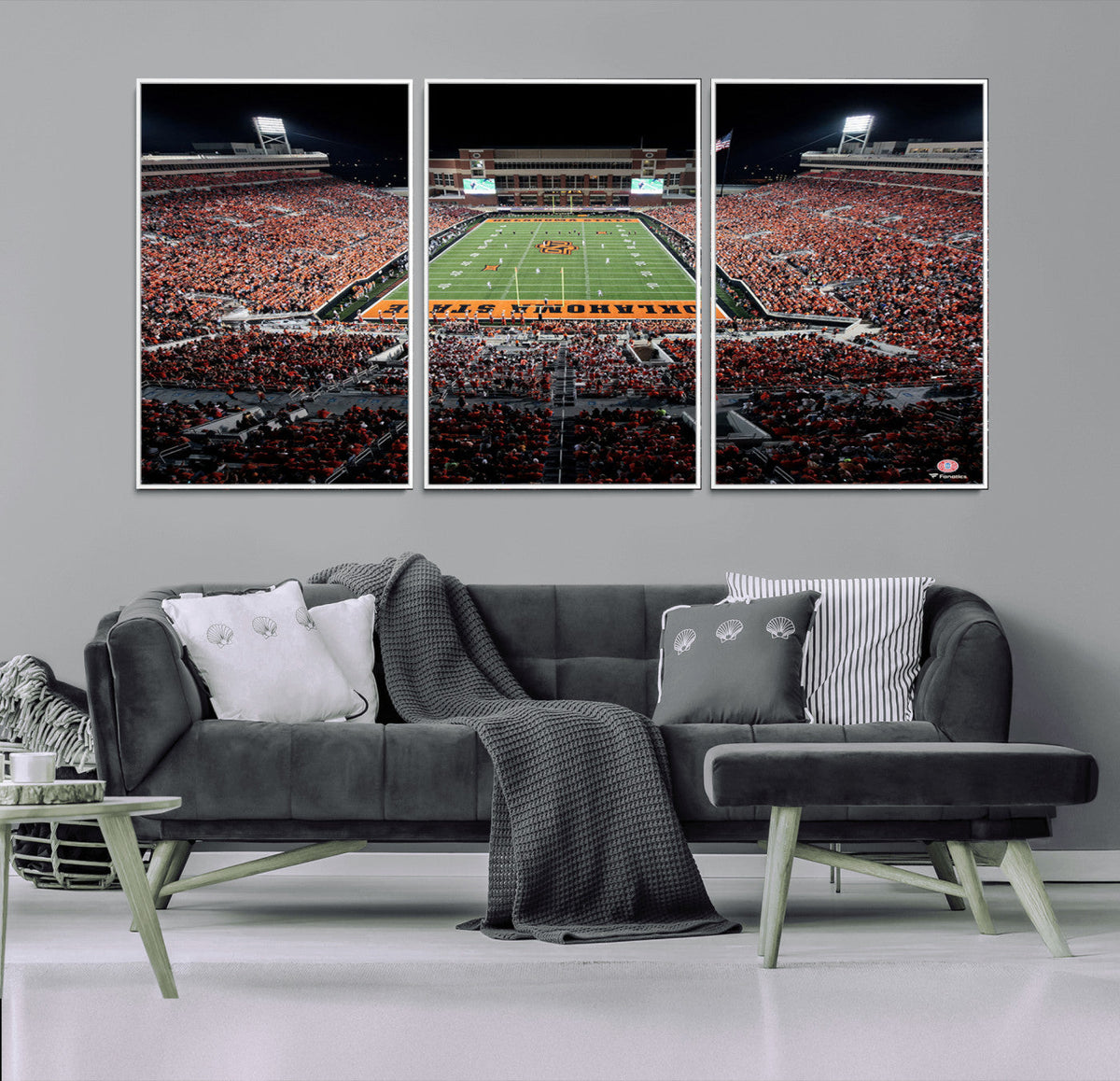 Oklahoma State Cowboys Canvas Print, Football Team Print -