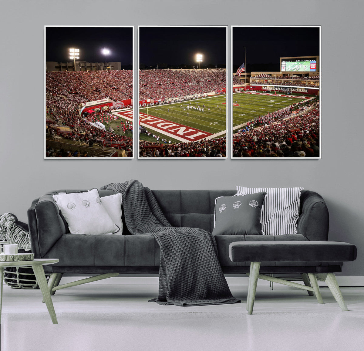 Indiana University Hoosiers Football Team Print Canvas -