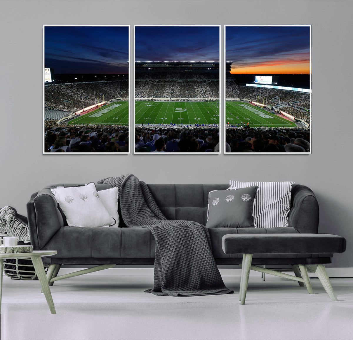 Michigan State Spartans Football Team Print - East Lansing