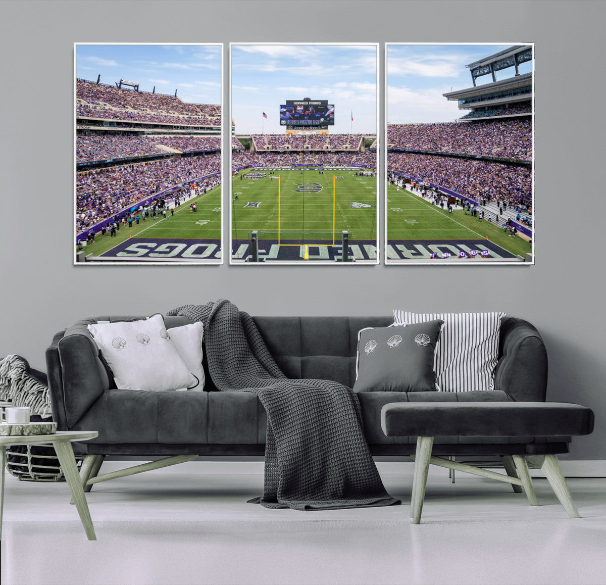 TCU Horned Frogs Football Team Print - Fort Worth Amon G.