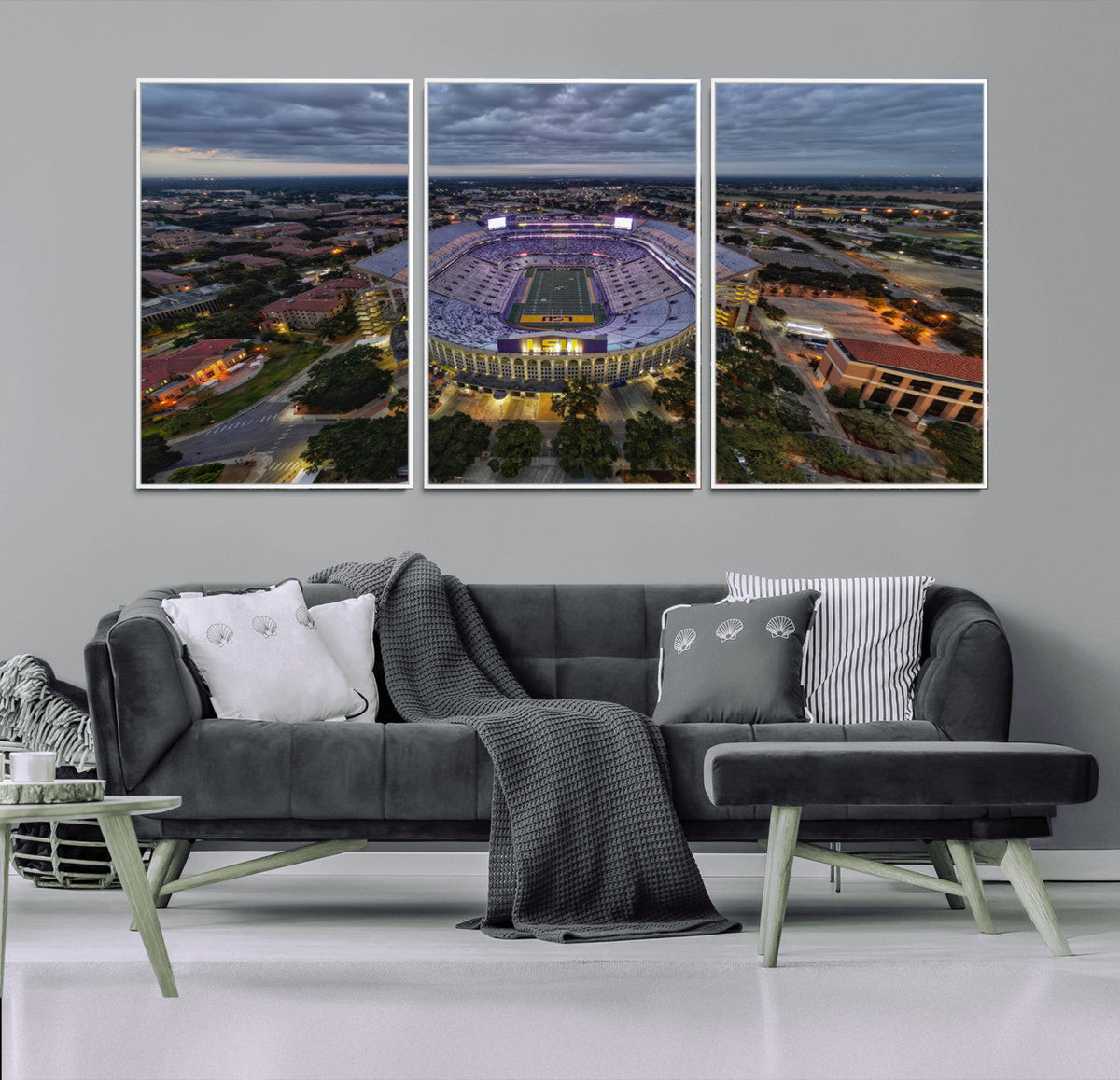 The Louisiana State University Tigers Football Team Print -