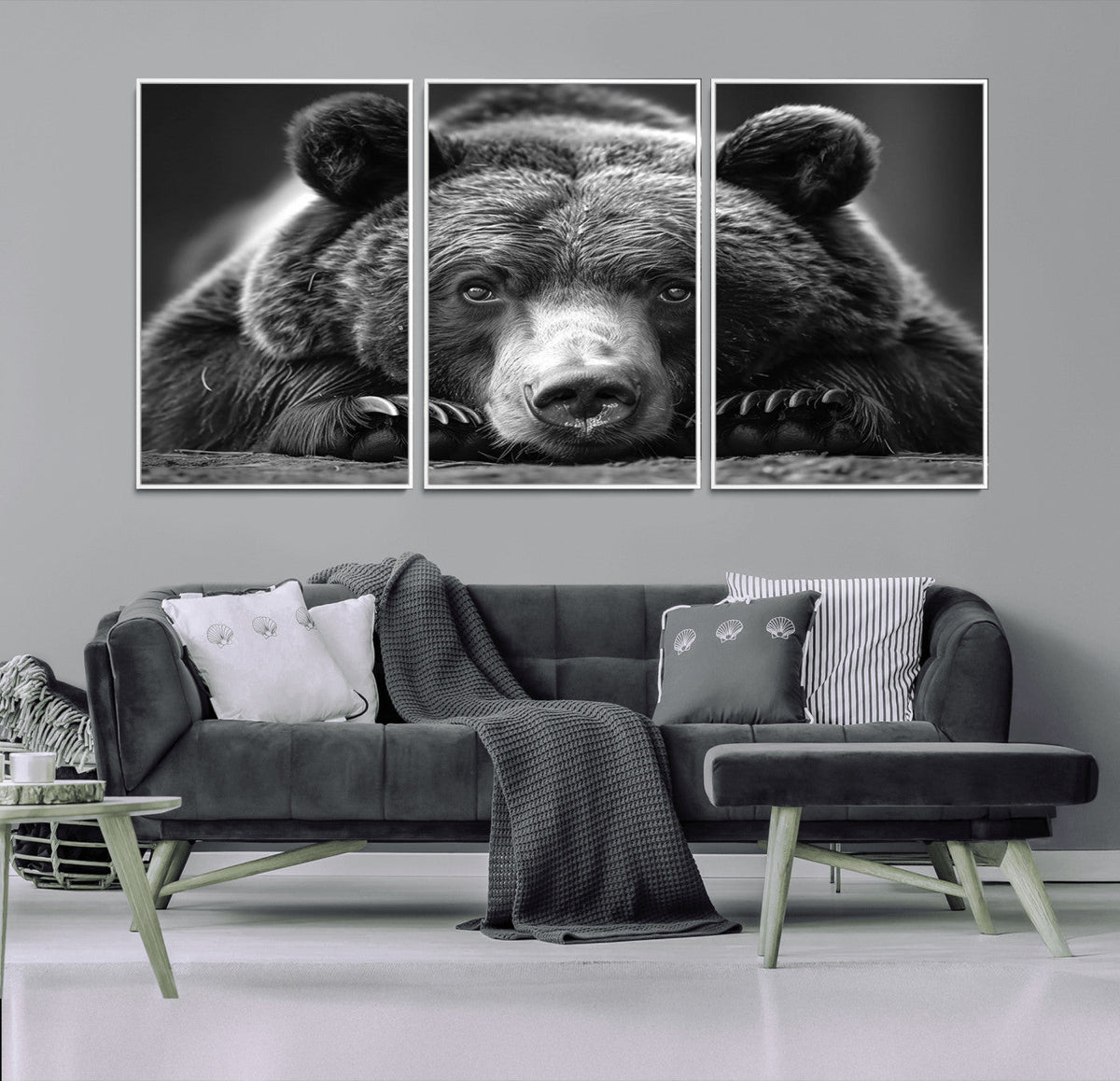 Resting Grizzly 399 Bear Canvas Print | Ready to Hang Wall