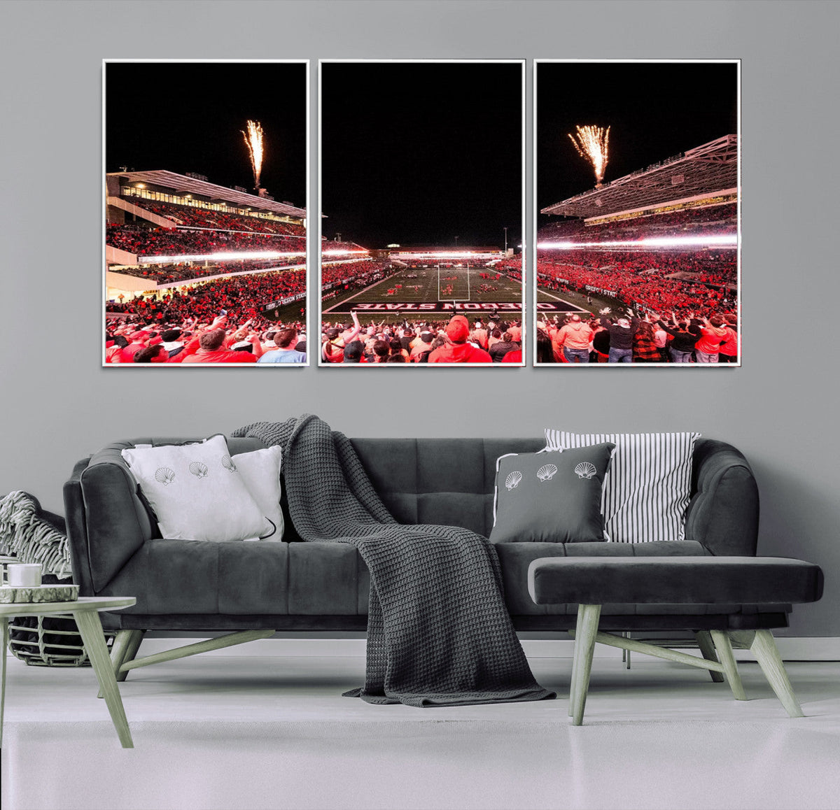 Oregon State Beavers Football Team Print - Corvallis Reser