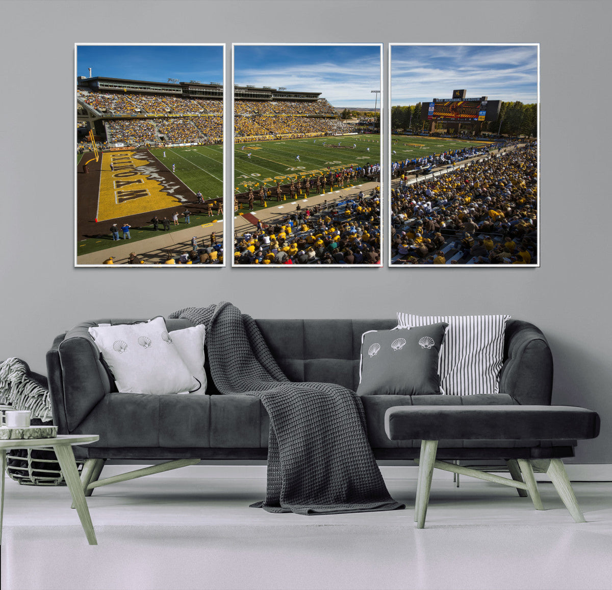 University of Wyoming Cowboys Football Team Print - Laramie