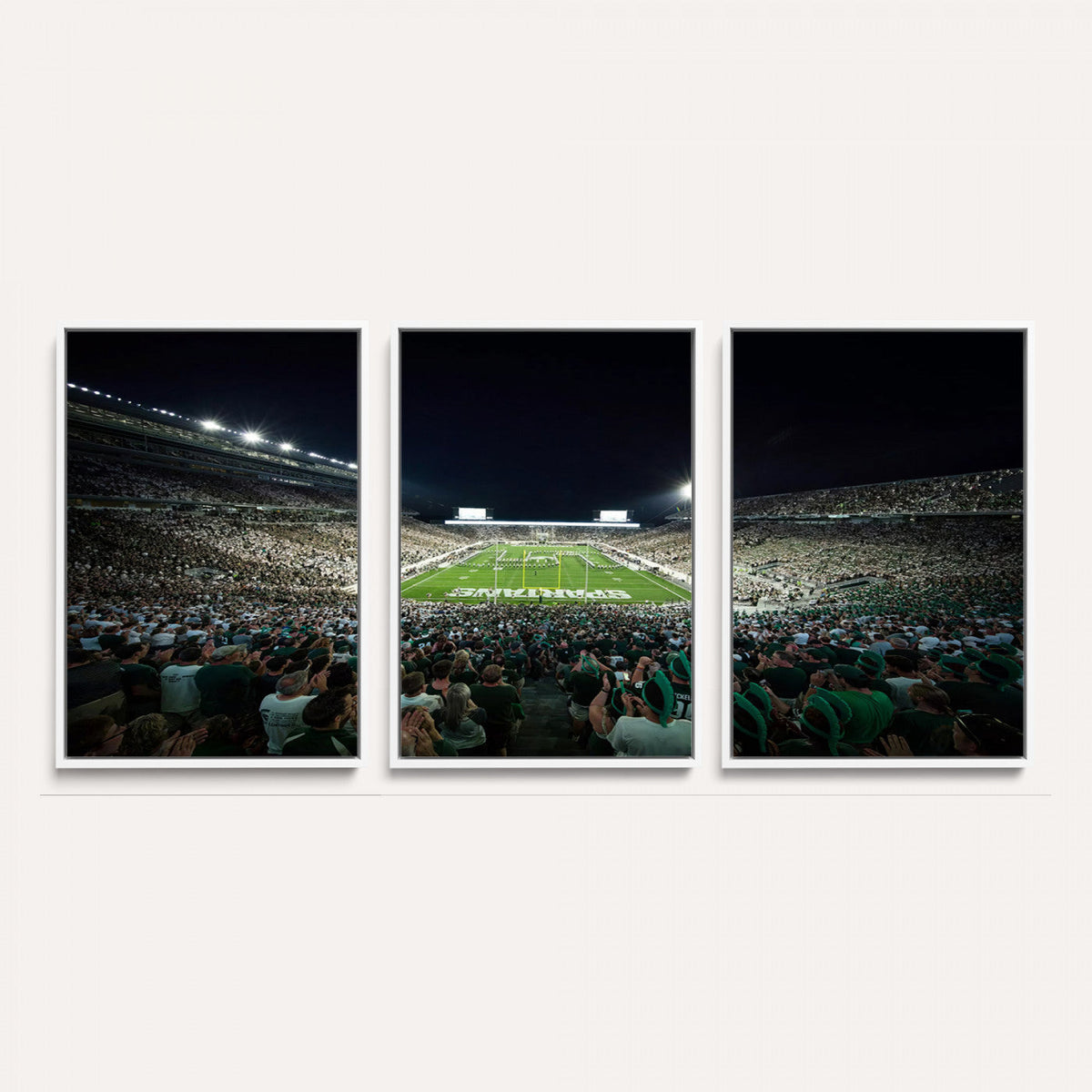 Framed Michigan State Spartans Football Team Print - East