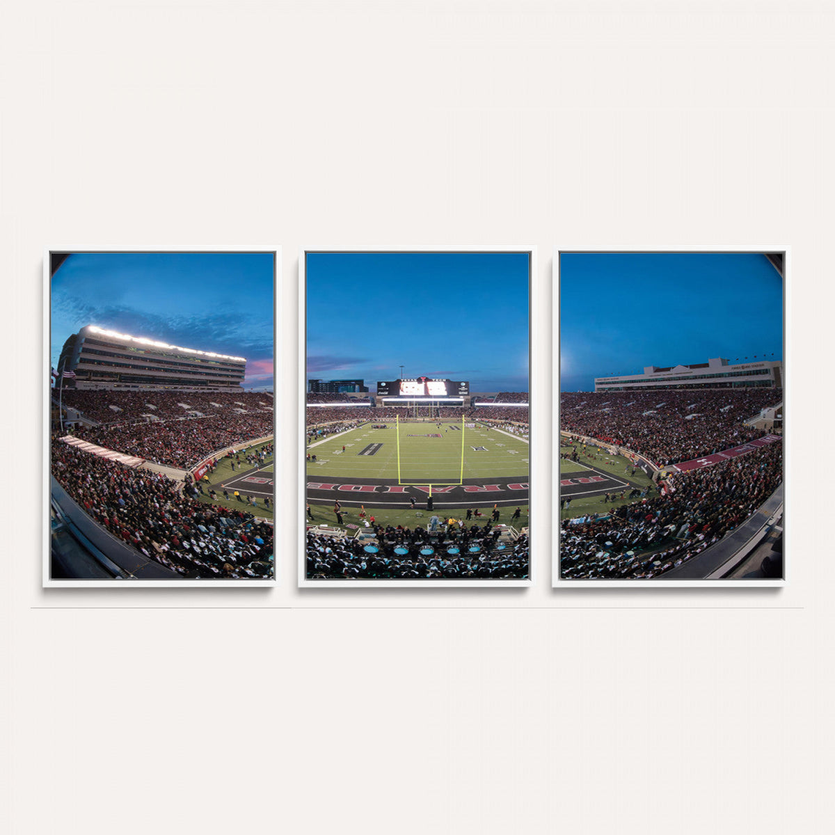Texas Tech Red Raiders Canvas, Framed Football Team Print -