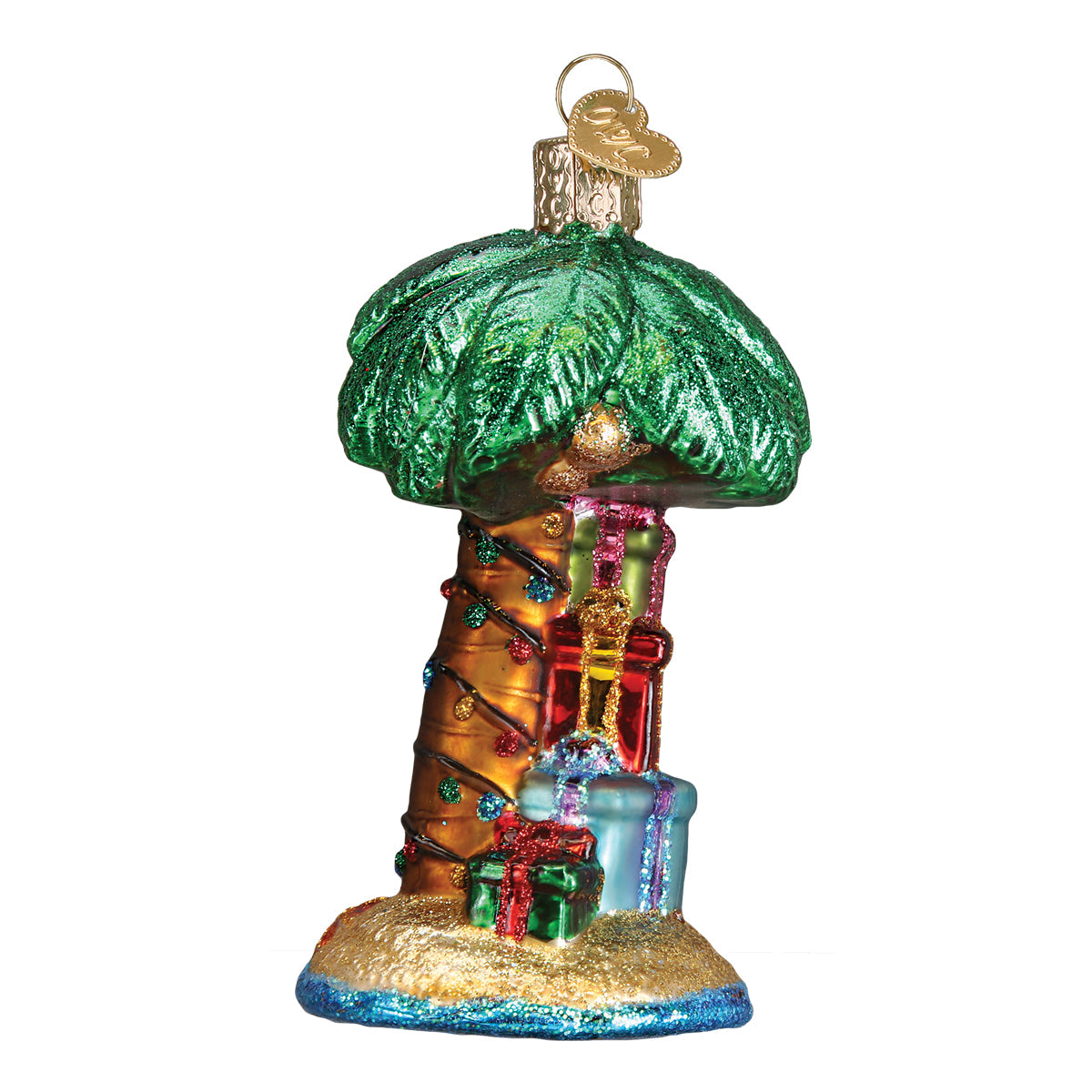 Christmas Palm Tree 4 x 2.25 x 2 Feet by Old World Christmas