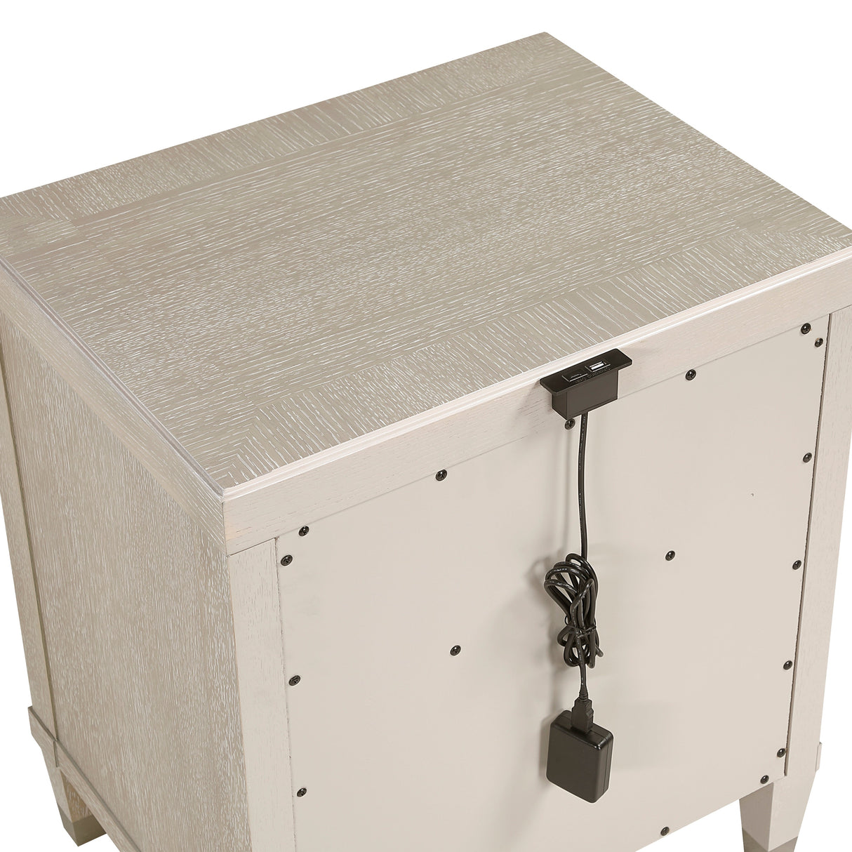 Nightstand with Charging Ports