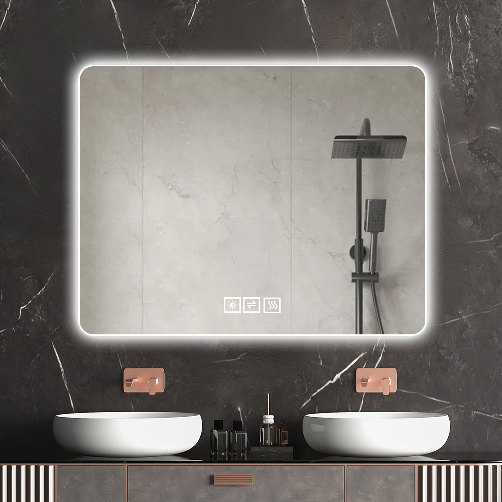 LED Backlit Bathroom Mirror with Anti-Fog Functionality