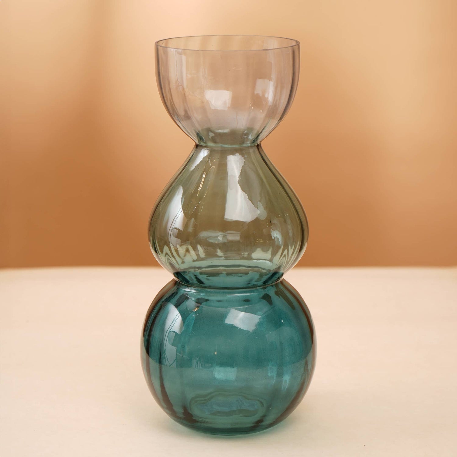 Decorative-Opulent-Bauble-Glass-Vase-Elegant-6.5'-x-14'-Statement-Piece-