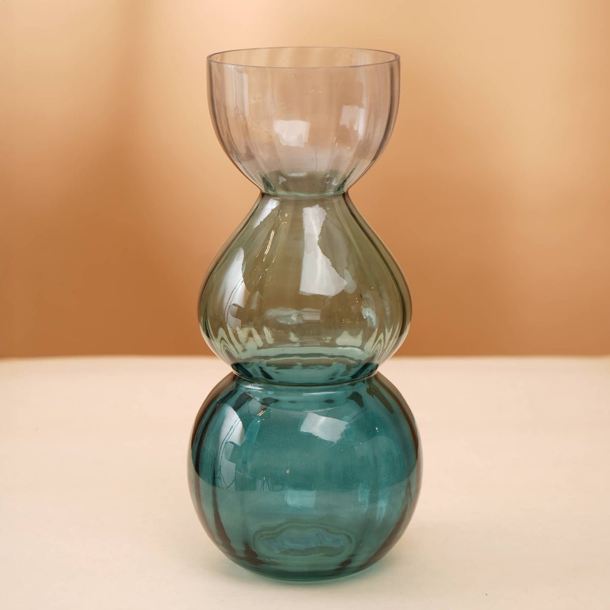 Decorative-Opulent-Bauble-Glass-Vase-Elegant-6.5'-x-14'-Statement-Piece-
