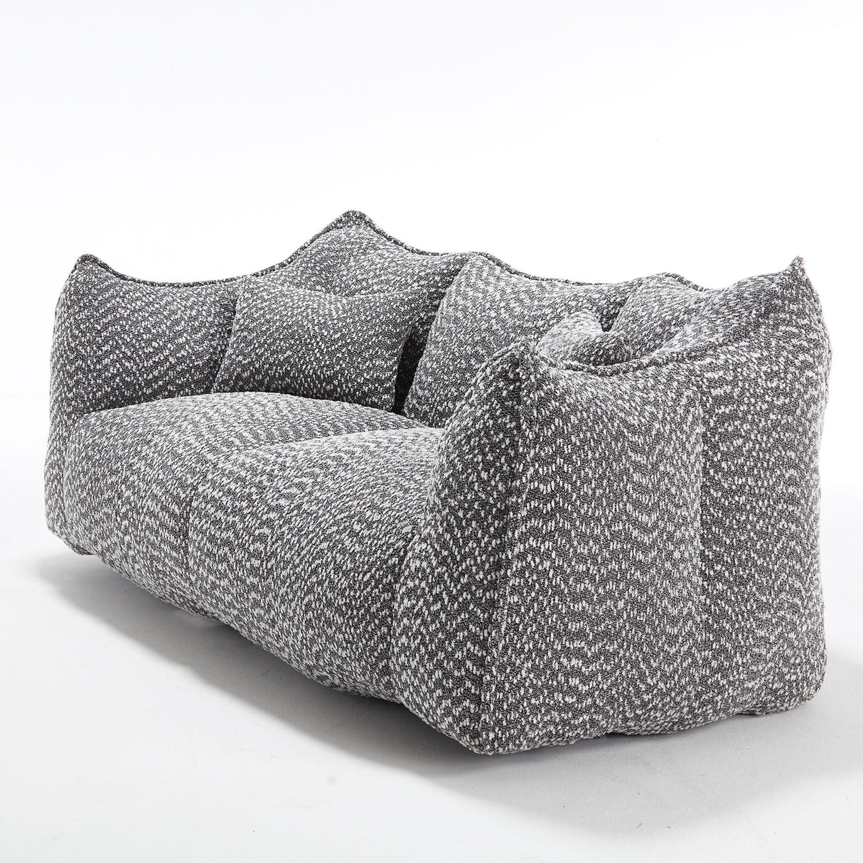 Comfortable Dual Beanbag Chair With High Resilience Foam Core For 2 People