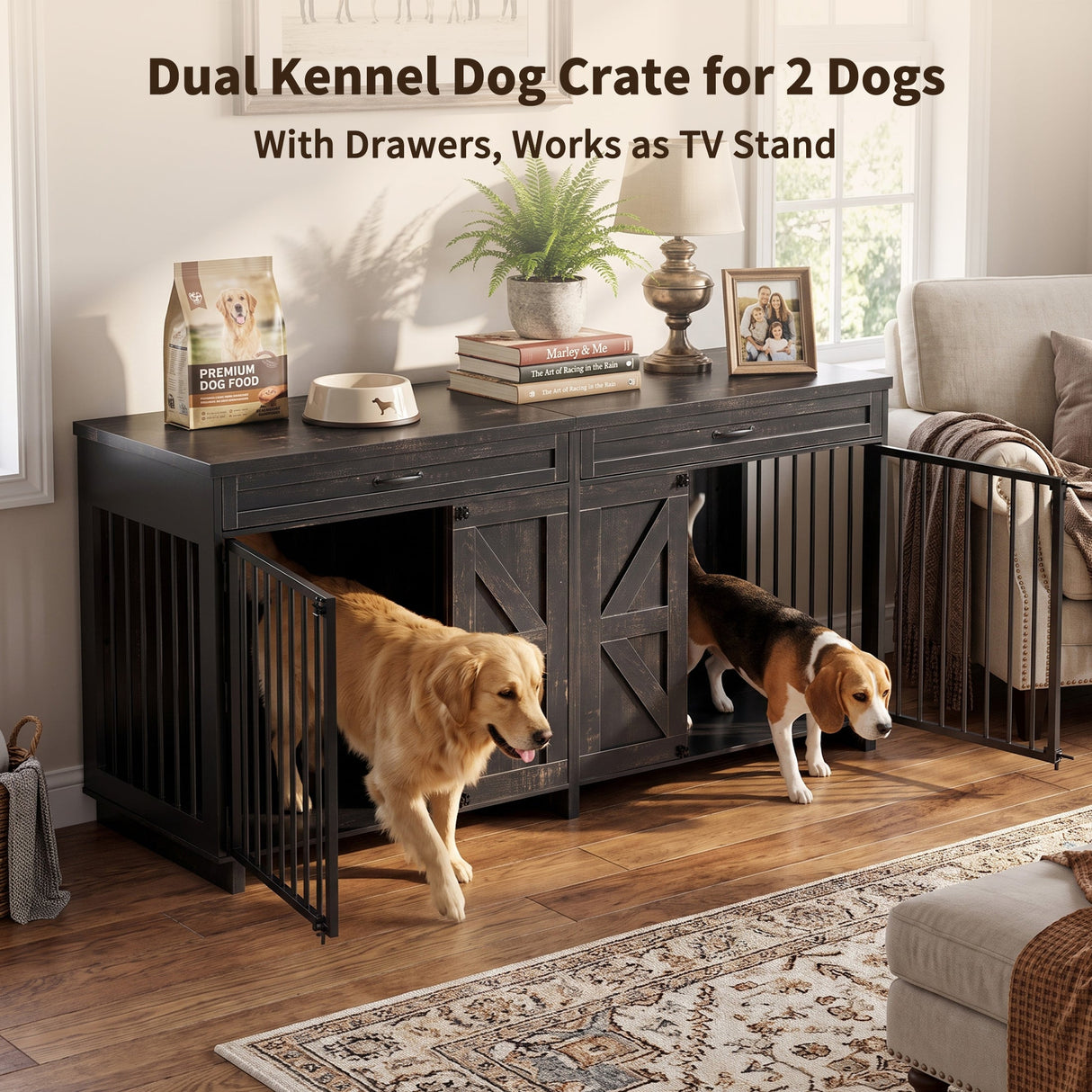 Dog Crate Furniture TV Stand