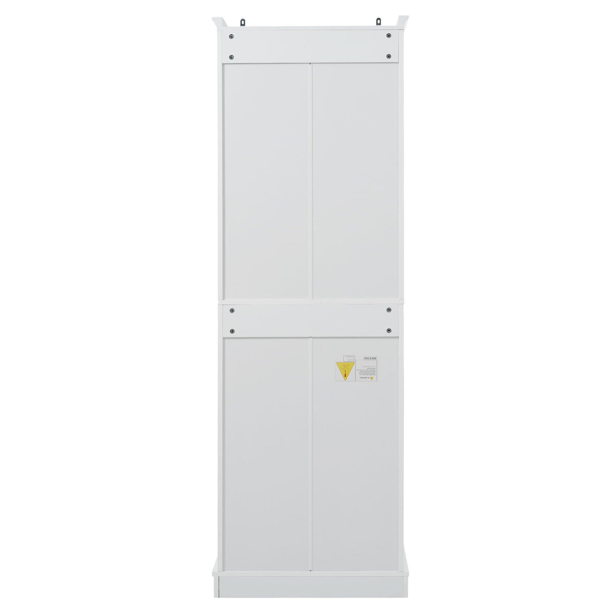 Freestanding Bathroom Vanity, Elegant Design With 4 Doors & 1 Drawer, Adjustable Shelves, Damping Hinges - White