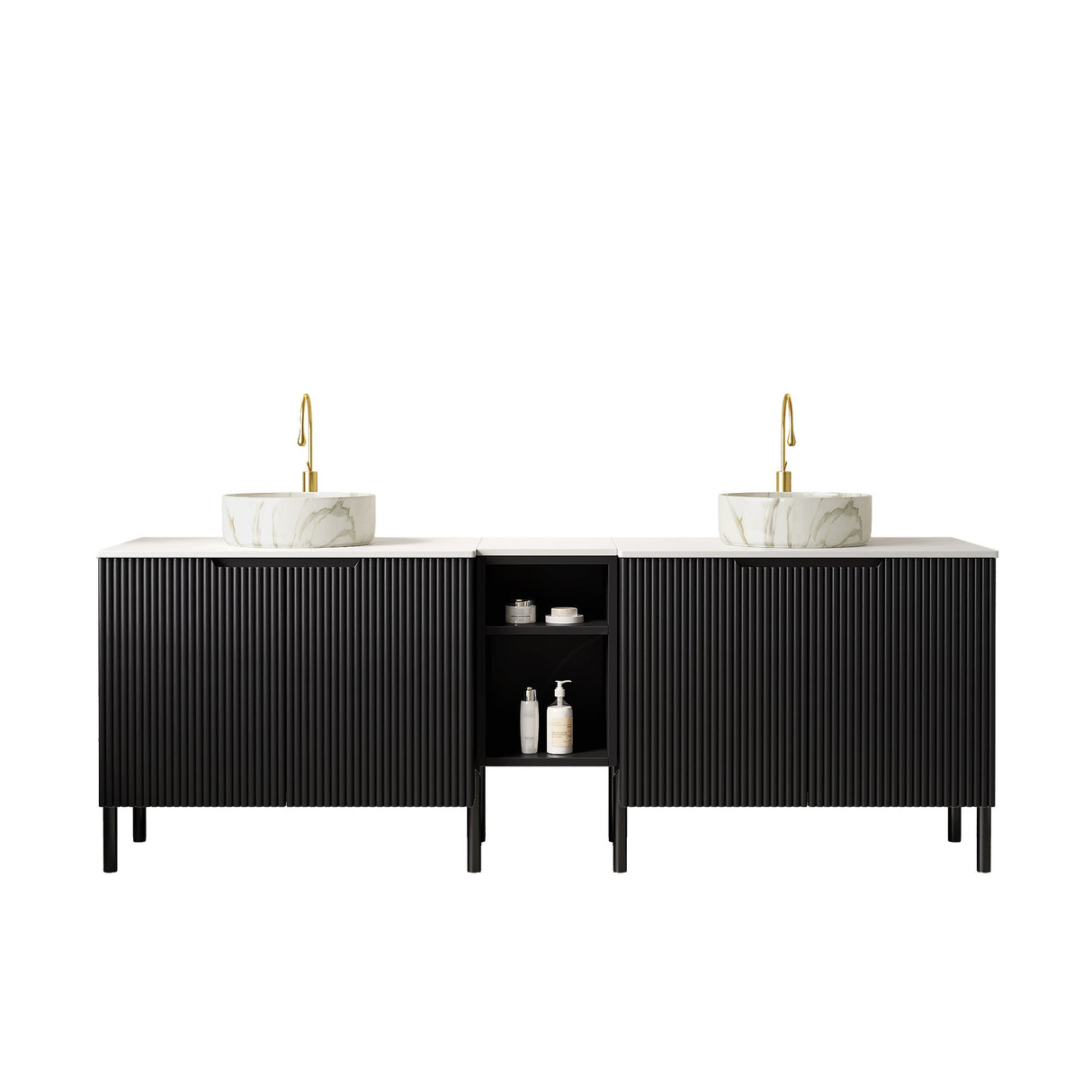 Turio 72" Freestanding Double Bathroom Vanity with Sinks