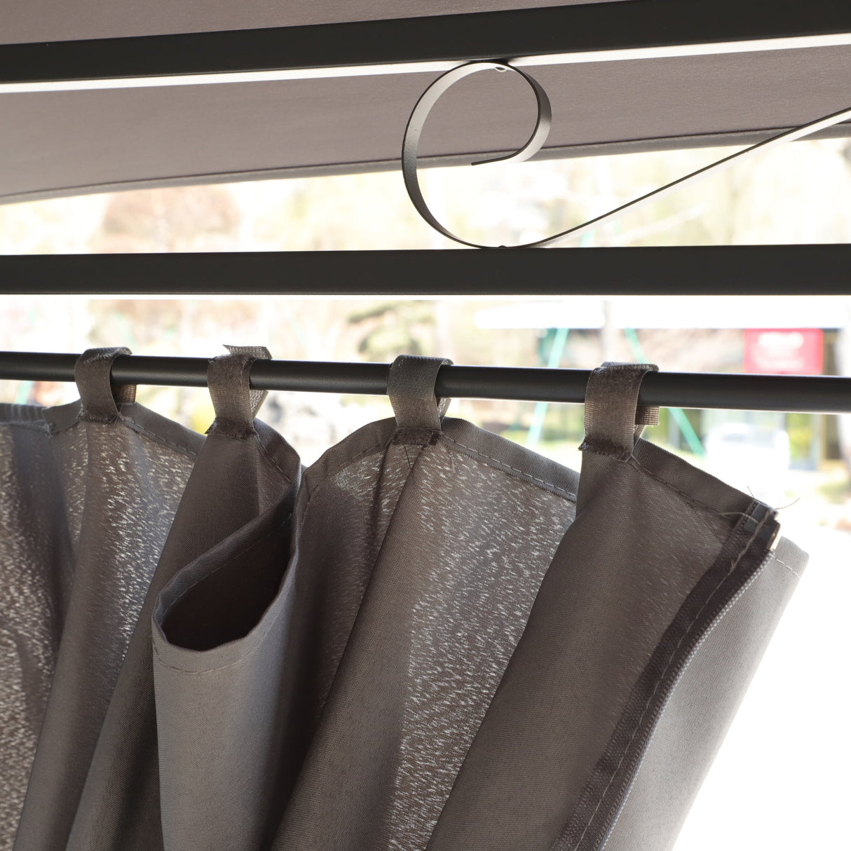 13x10 ft Outdoor Patio Gazebo Canopy Tent with Ventilated Double Roof and Side Wall