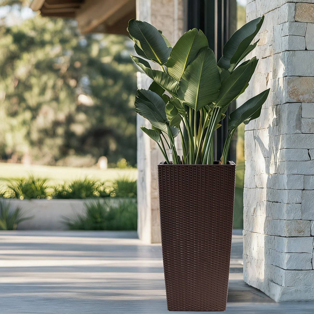 30 in Tall Large Flower Pot Planter with Self-Watering Drainage Holes