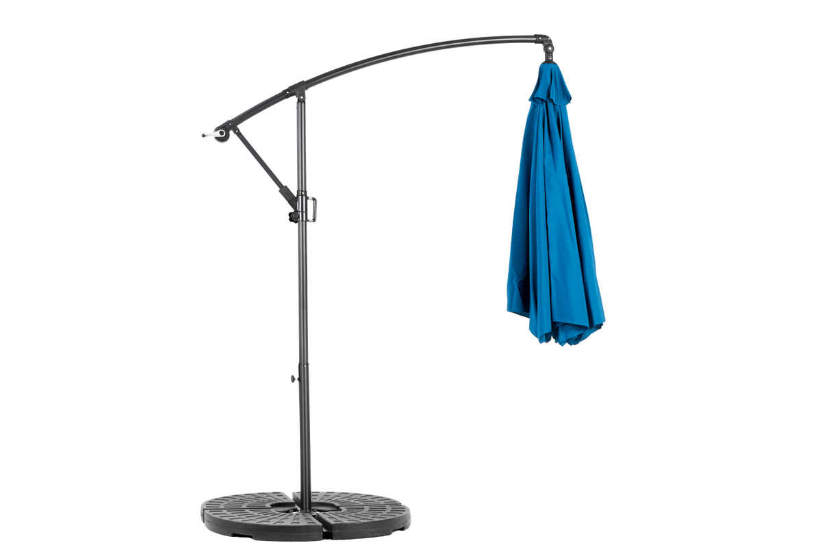 10ft Offset Hanging Market Patio Umbrella with Easy Tilt Adjustment