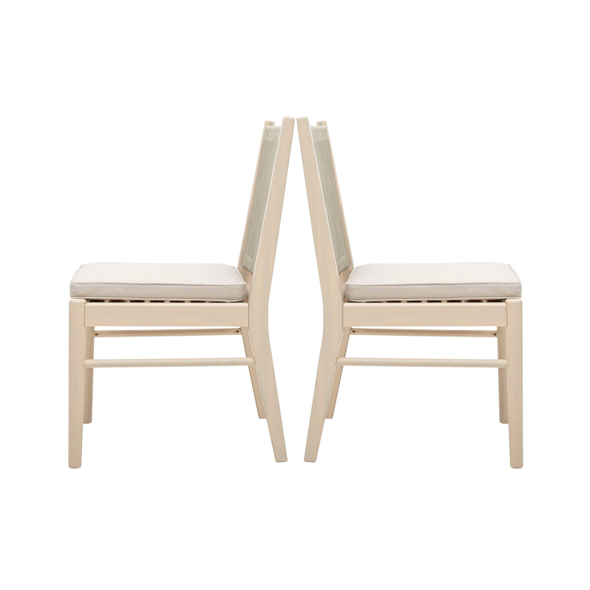 Cordoba - Dining Chair (Set of 2) Comfortable Armless Chairs - Beige