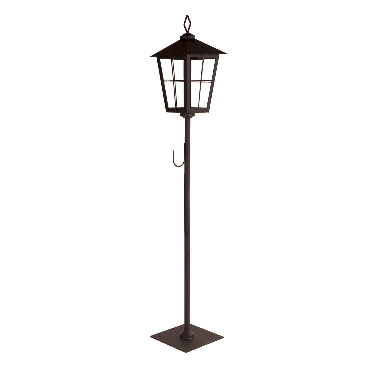Metal Lantern Post with Wreath Holder 43.25"H