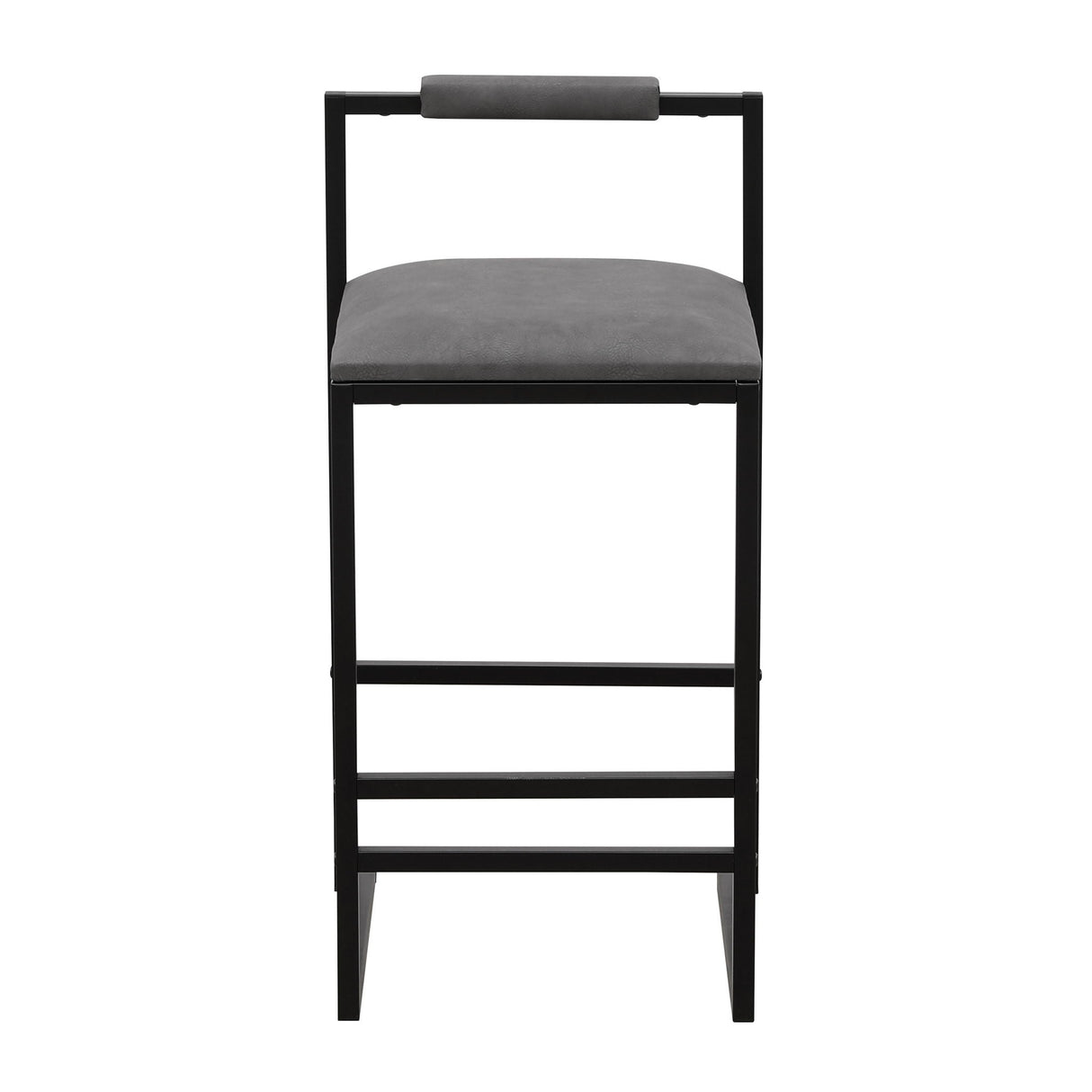 Elegant Bar Stool Set With Backrest And Footrest, Counter Height (Set of 2)
