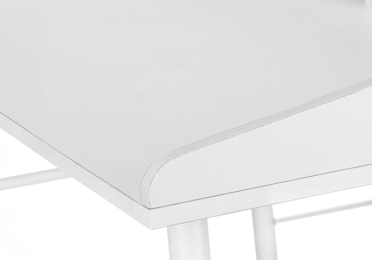Computer Desk For Home Office, Laptop Storage Shelves, Contemporary & Modern