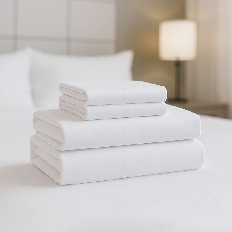 4-Piece King Luxury Cotton Sheet Set
