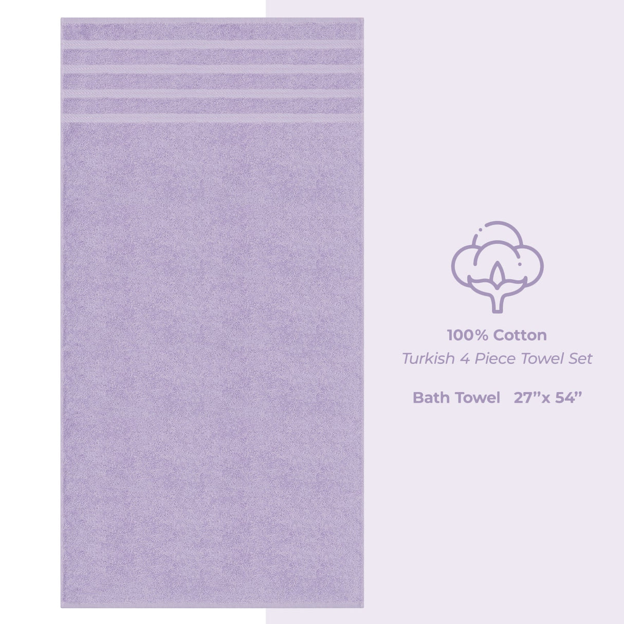 American Soft Linen 100% Cotton Turkish Towels for Bathroom, 4 Pack Bath Towel Set, Super Soft, Extra Large Bath Towels
