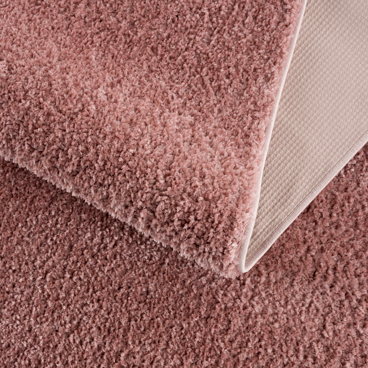 Judy Pink Plush Washable Area Rug - Clearance