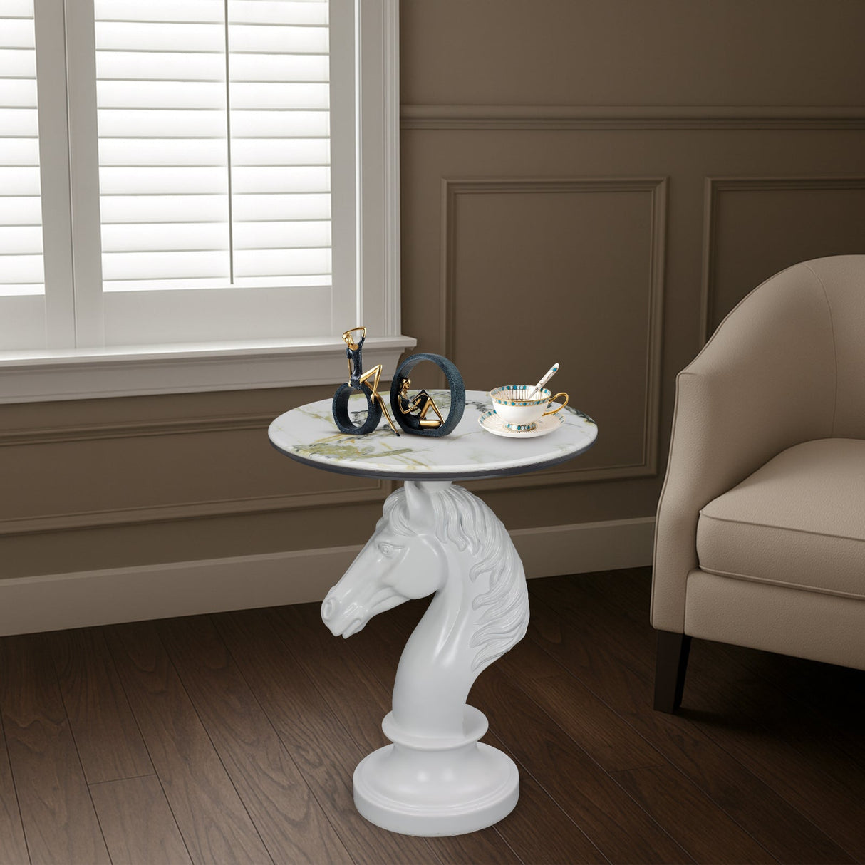 Horse Head Accent Table