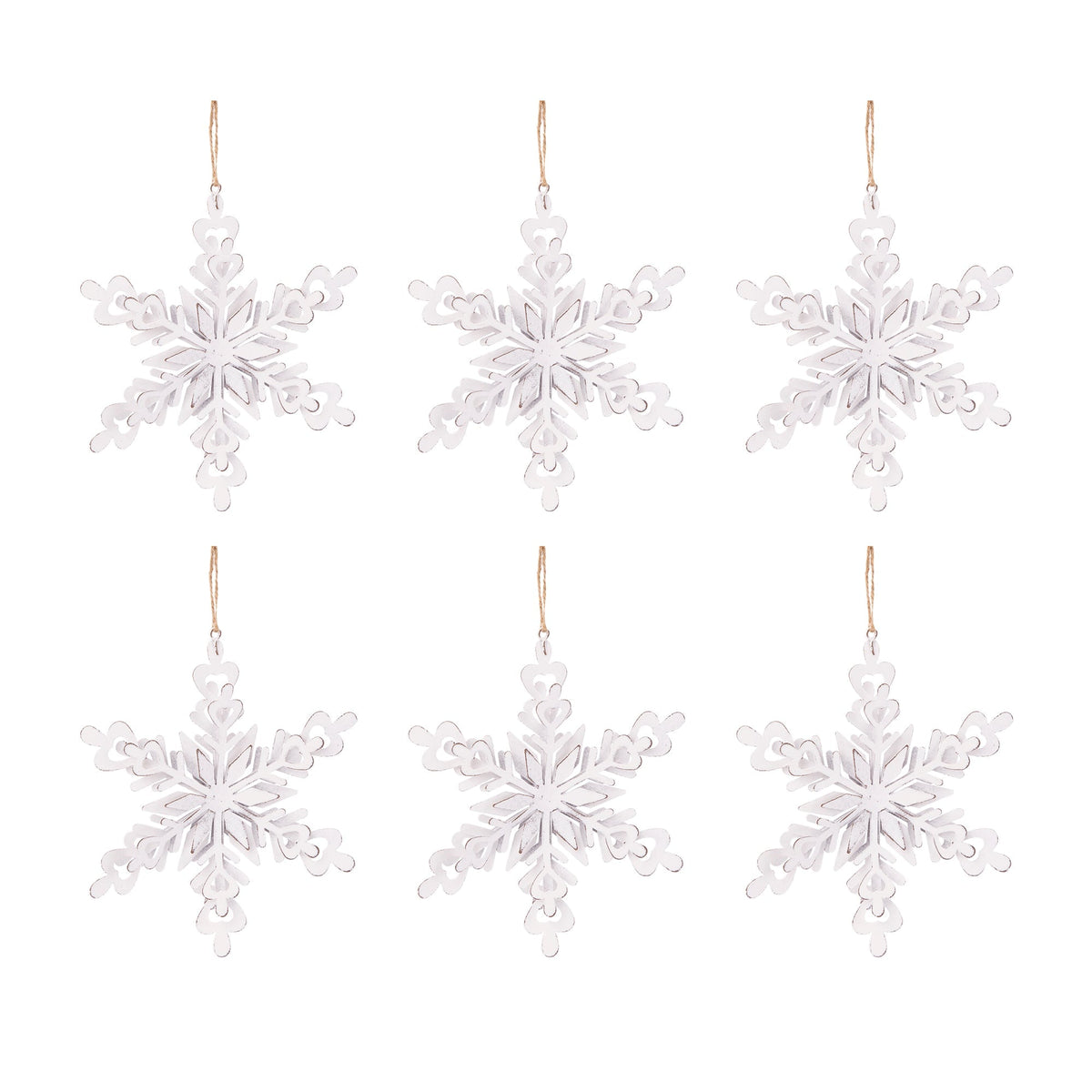 Iron Snowflake Hanger - Set of 6