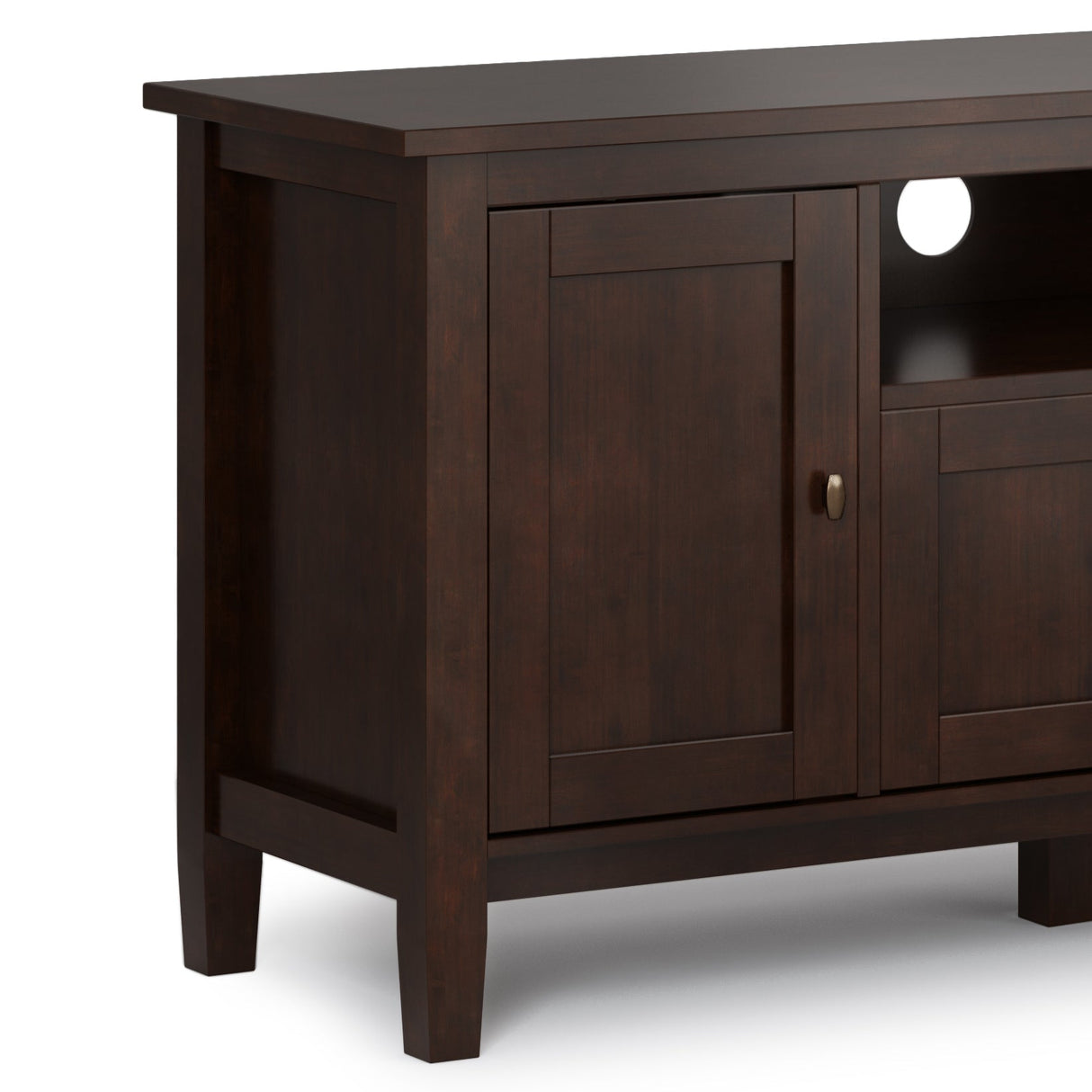 Warm Shaker 72" TV Media Stand - Russet Brown