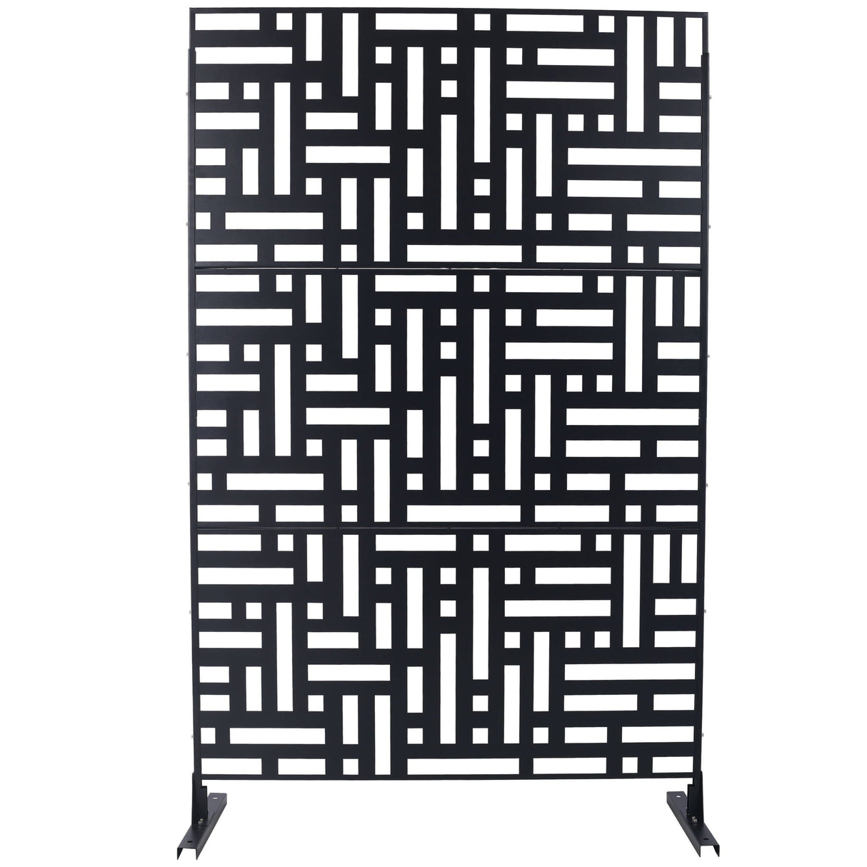 Decorative Freestanding Metal Privacy Screen For Indoor & Outdoor Use
