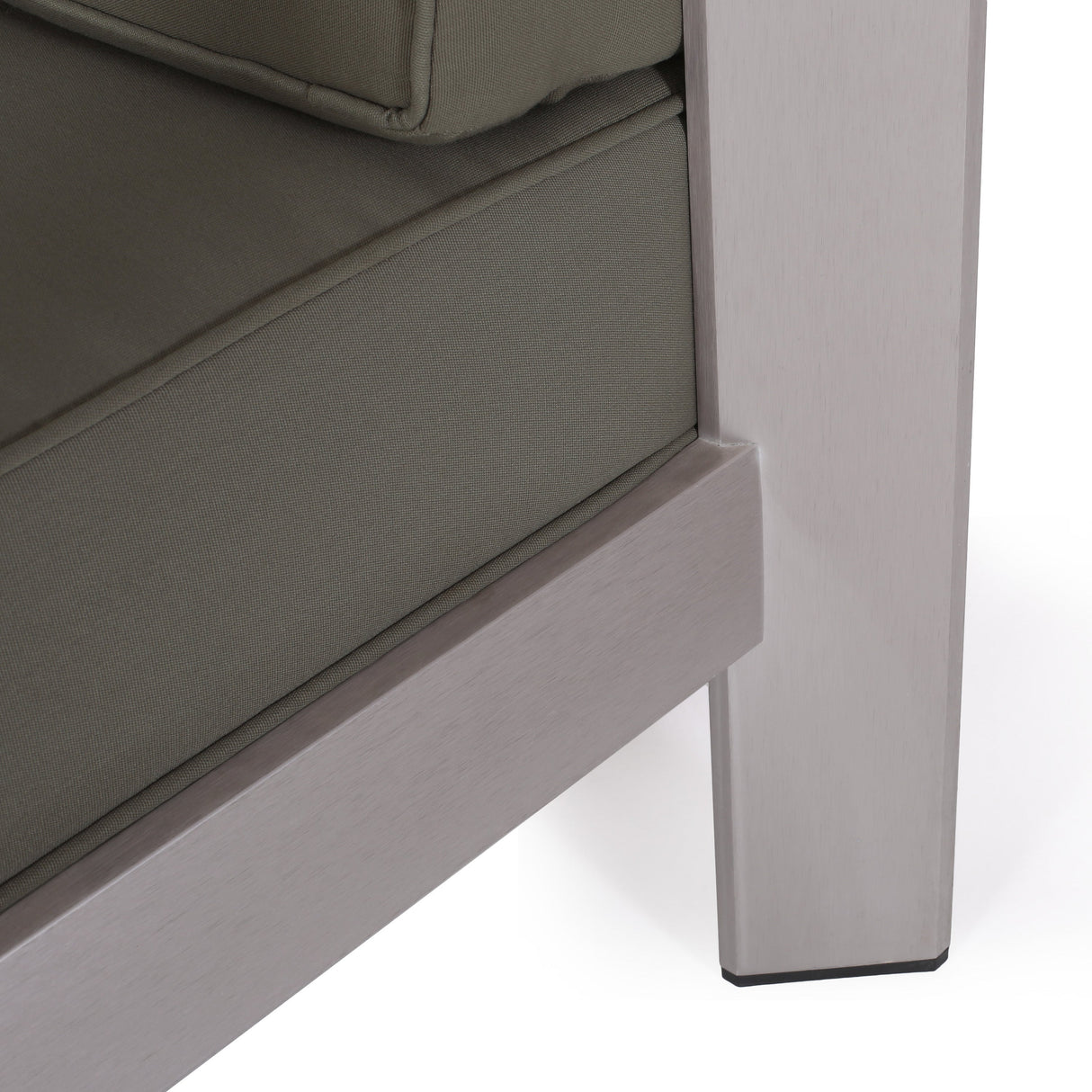 Outdoor Aluminum Loveseat – Low-Profile Patio Seating with Deep Cushions