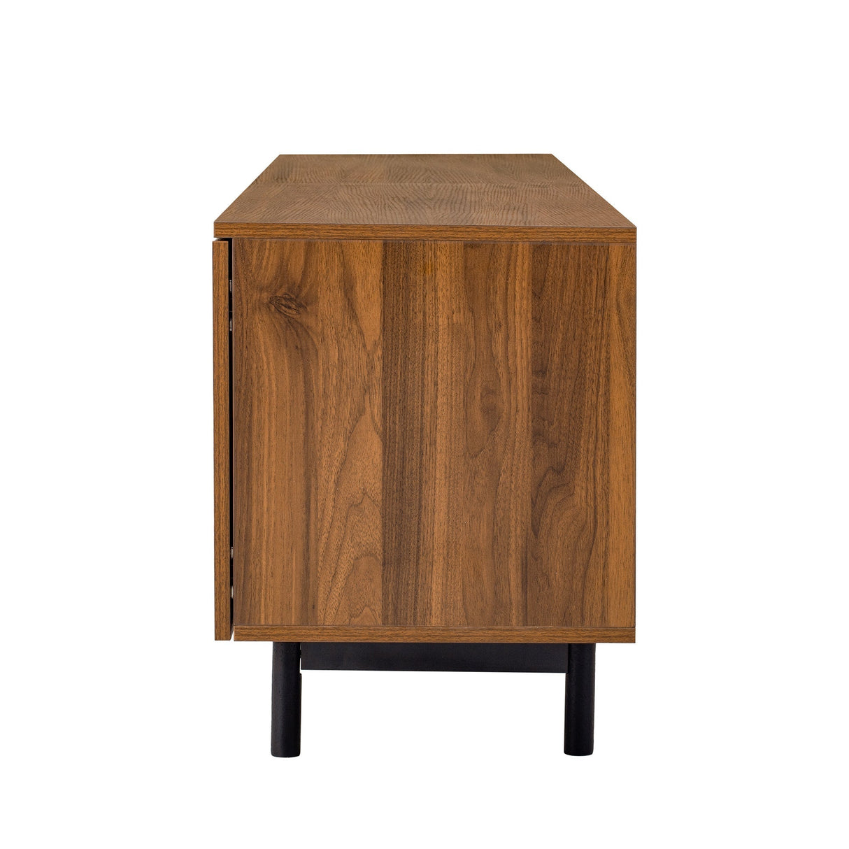 78 inch Modern TV Stand for TVs up to 85 inchesEntertainment Center with Deep Drawers & Cable ManagementSoft-Closing HingesSolid Wood Legs in Walnut Finish