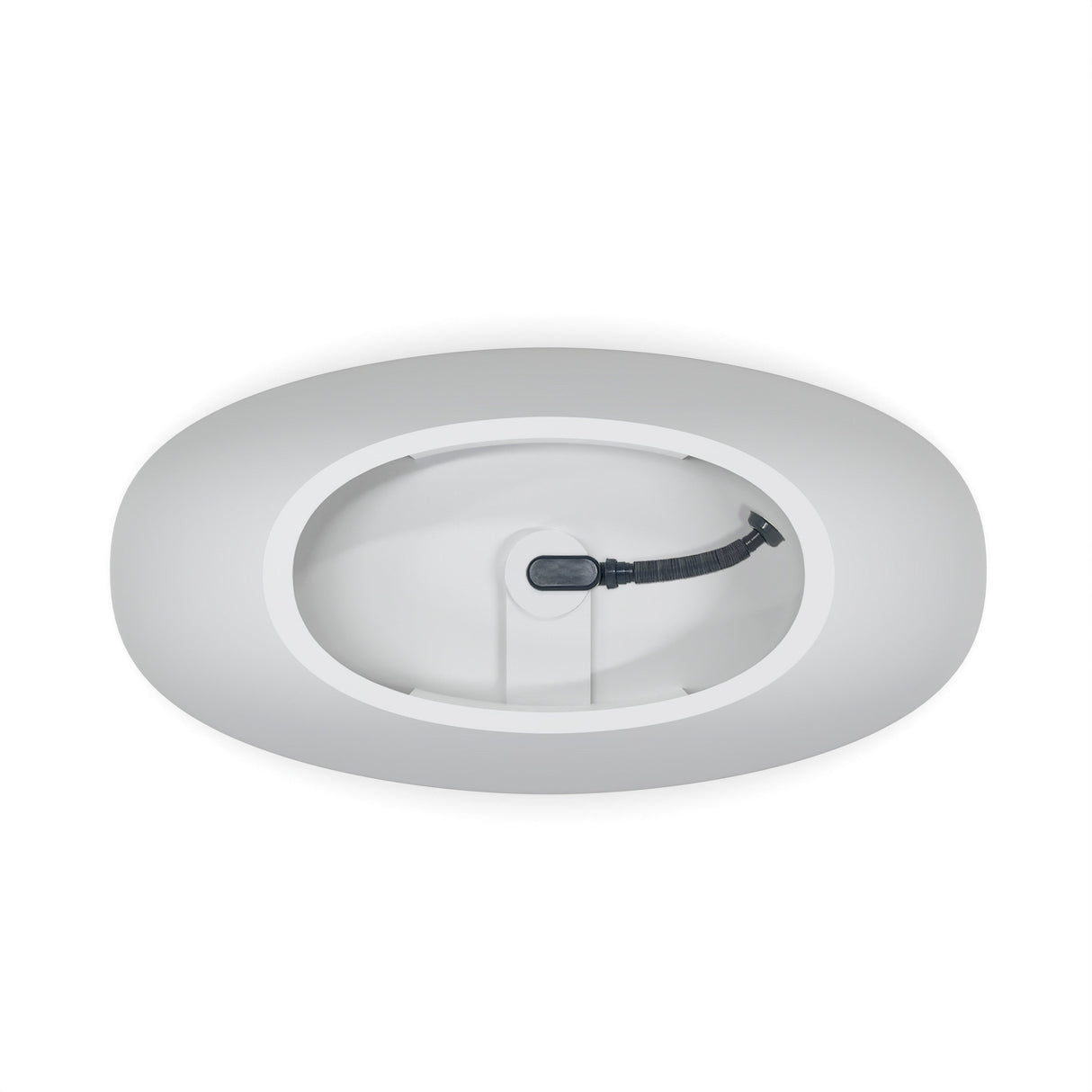 61 Inch Small Size Artificial Stone Solid Surface Freestanding Bathroom Bathtub
